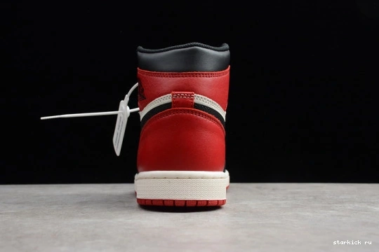 High Jordan 1 555088-610 Bred Retro 555088-610 Toe Air 0330